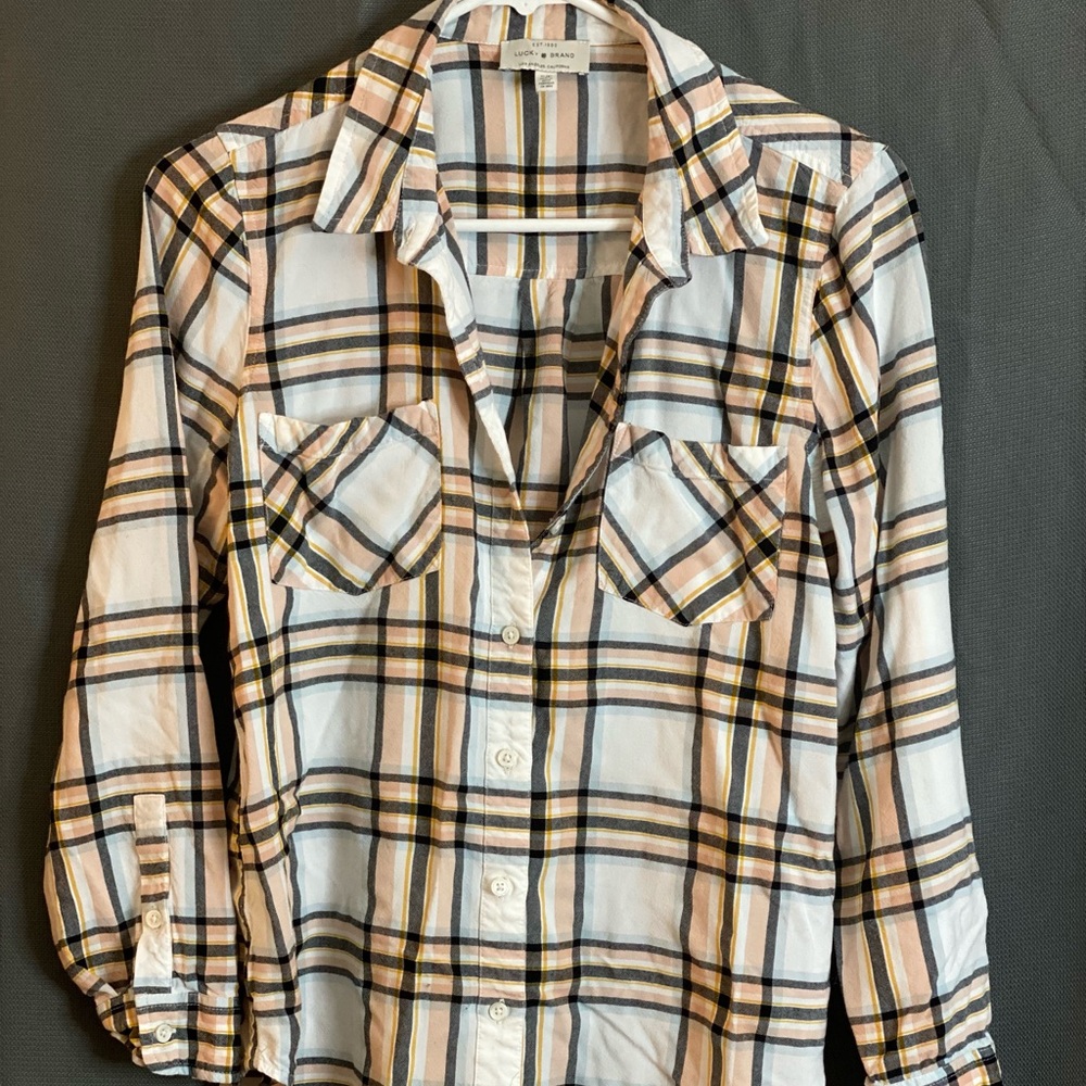 Button Down Long Sleeve Boyfriend Shirt